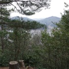 本丸から臨む青山、光井山