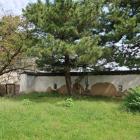 岡口門から北に続く現存土塀。漆喰が無惨な有様…