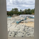 二の丸広場発掘中