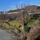 鍛冶郭付近からの本丸石垣群