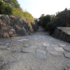 筒井城石垣城代家老屋敷登城坂階段