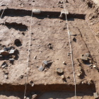 同左二の丸の瓦の発掘跡