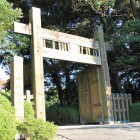 復元模擬大手冠木門