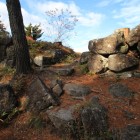 本丸南虎口、左右石塁