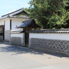 家老屋敷、長屋門と御成門、なまこ壁土塀