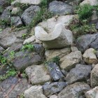 南側の石垣に在る石樋