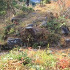 本丸南側の石塁上からの眺め