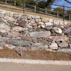 南面、多聞櫓跡下の残存石垣