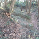 二郭から堀を見下ろす