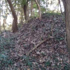 主郭虎口の土塁