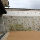 本丸門枡形西側石垣と漆喰土塀