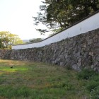 二の丸海岸側城塁、現存白漆喰土塀