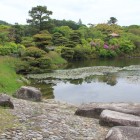 ひょうたん池、回遊式庭園、州浜より