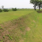 本丸の幅広土塁北側
