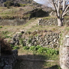 桝形虎口よりの大手道