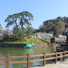 外堀と二の丸(出丸)土塁側と城山