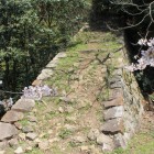 二ノ丸拡張部の登り石垣