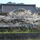 二の丸中学体育館唐破風付き外堀側