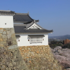 備中櫓西側面、続土塀横辺りより