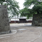 京橋口門桝形から二の丸内を望む