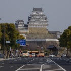 西国街道添いの中ノ門跡から見たこの日の城