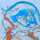 岩槻城と城下町模式図