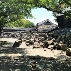 石垣が崩落した西大手門の枡形