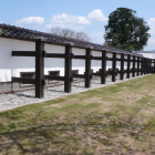 三の丸北、河北門東のナマコ塀裏側福柱列