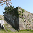 天守台、階段の北西角
