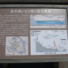 金沢城いもり堀と復元整備、説明板