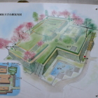 福井城天守台跡案内図