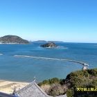 天守最上階より「玄界灘」を望む
