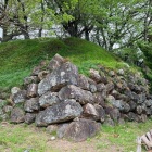 本丸北東側の天守台・石垣