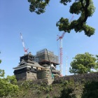 工事中の熊本城　頑張れ