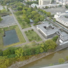 県庁別館より城内