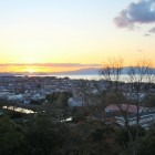 夕景と琵琶湖