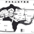 伊勢亀山城平面図