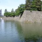 本丸巽櫓台から大手橋へ南面