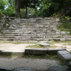 摠見寺三重塔横からの石垣階段
