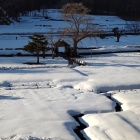 ①	朝倉義景館跡（中央は唐門）