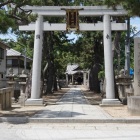 惣構最北端の岸の砦。現在は猪名野神社。