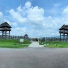 南内郭の正門と物見櫓