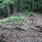 最上段の曲輪の櫓台状の土塁