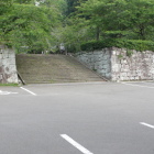 二の丸石垣、階段は岩坂門跡