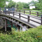 二の丸北側の復元木橋