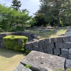 福井地震で崩れた天守石垣