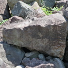 積石の形状の特徴がよくわかる