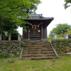 彦山神社と石垣