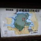 県道入口にある地図