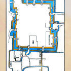 寛永期河内渋川郡久宝寺絵図トレース図